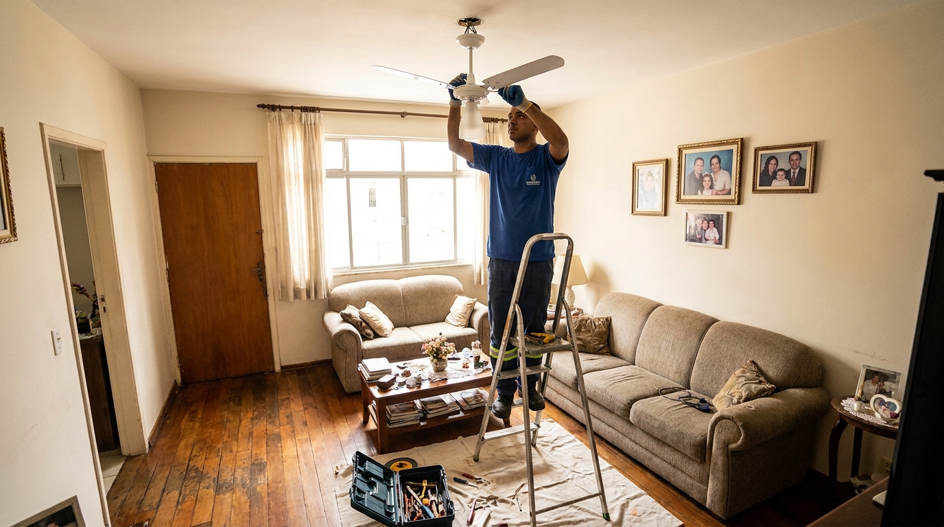 Substituição de Ventilador em Americana‑SP
